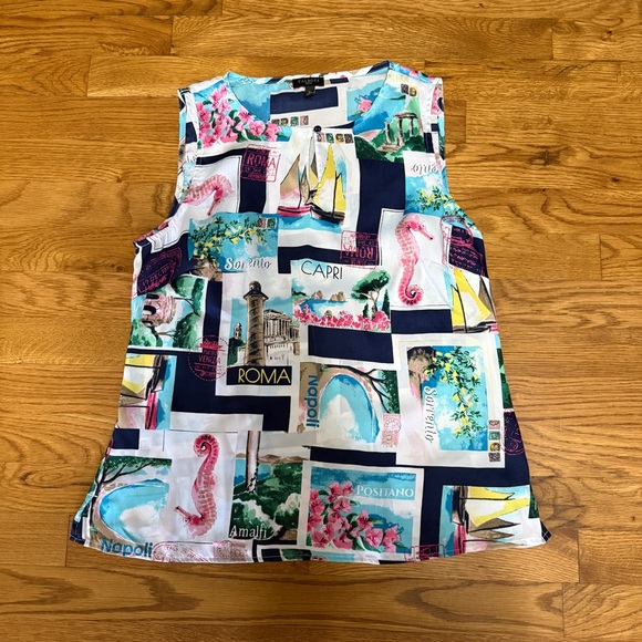 Talbots Sleeveless Seahorse shirt SP‎ - Picture 1 of 4
